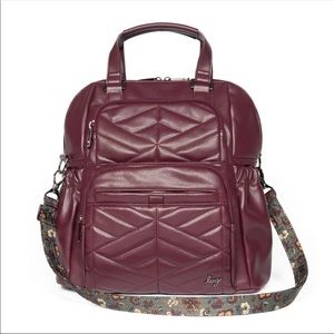 NWT - LUG Canter VL Convertible Bag in Wine Red